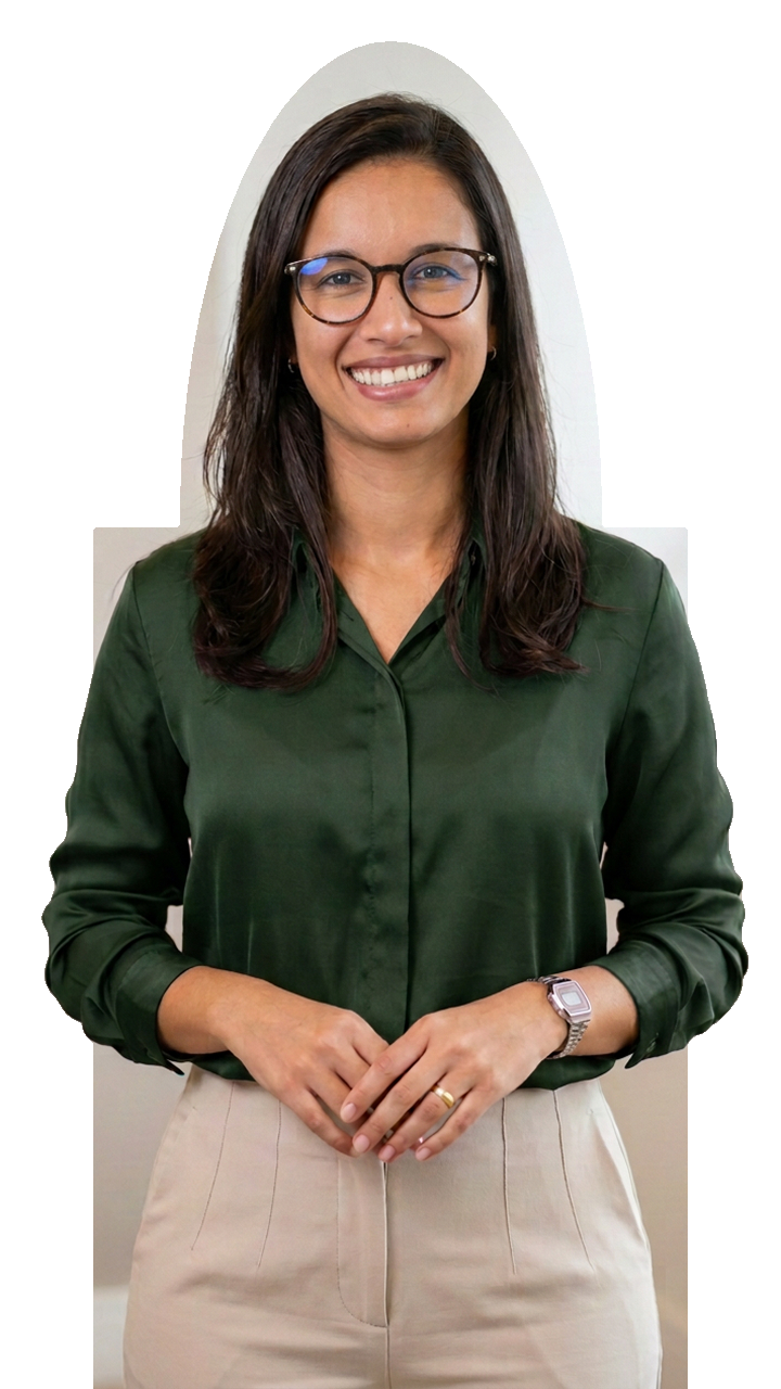 Mônica Monteiro, pedagoga e psicopedagoga, sorrindo